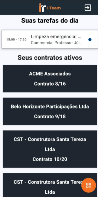 Interface de planejamento de tarefas